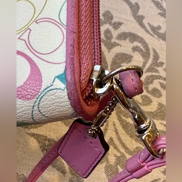 Coach Multicolor Signature C Tote AND Matching Wallet - Picture 7 of 12